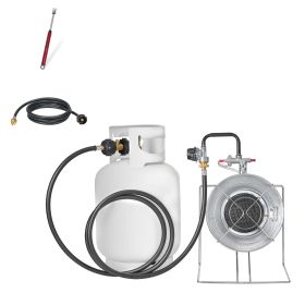 Propane Tank Top Heater, for 1lb Small Tanks and 5-40lb Large Tanks, 18000 BTU Rapid Heating 180-Degree Infrared Radiant Tank Top Gas Heater