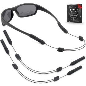 Eye Glasses String Strap Holder L 15 inch No Tail Sunglass Strap for Men Adjustable Eyeglass Strap for Women Wired Eyewear Retainer Lanyard 2 Cor