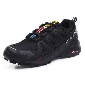 Outdoor Hiking Shoes Men's Casual Hiking Shoes (Option: Black-39)