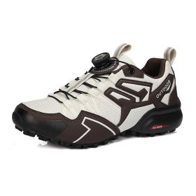 Outdoor Off-road Lightweight Breathable Hiking Shoes Sports Riding Shoes (Option: X111 Beige-40)